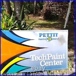 Vintage Pettit Marine Paints sign RARE Metal