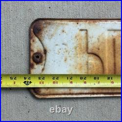 Vintage Pleasant Metal Street Sign Rustic Barn-Fresh Distressed 24 Long