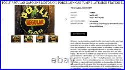 Vintage Polly Regular Gas Parrot? 11 3/4 Porcelain Metal Gasoline & Oil Sign