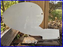 Vintage Quick Meal Gas Ranges Porcelain Heavy Metal Sign 12 X 8