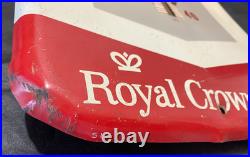 Vintage RC Cola Royal Crown advertising sign thermometer metal 25.5 x 9.5