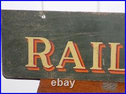 Vintage Railway Express Hanging Metal Sign