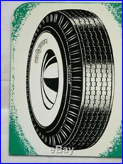 Vintage Rare Nos Near Mint 1957 Cities Service Tires Metal Signsuper Nicerare