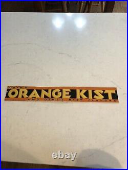 Vintage Rare Orange Kist Soda Sign Metal Old