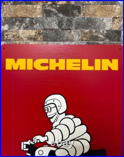 Vintage Rare Sign- MICHELIN Advertising Sign Heavy Metal 24x16 (60x40 cm)