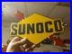 Vintage_Rare_Sunoco_Gasoline_Arrow_Porcelain_Metal_Sign_Automobile_Motorcycle_01_zwy