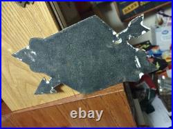 Vintage Rare Sunoco Gasoline Arrow Porcelain Metal Sign Automobile Motorcycle