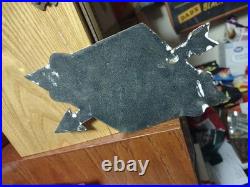 Vintage Rare Sunoco Gasoline Arrow Porcelain Metal Sign Automobile Motorcycle