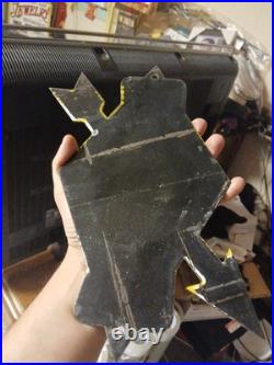 Vintage Rare Sunoco Gasoline Arrow Porcelain Metal Sign Automobile Motorcycle