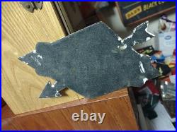 Vintage Rare Sunoco Gasoline Arrow Porcelain Metal Sign Automobile Motorcycle