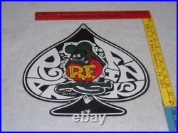 Vintage Ratfink Ace Of Spades 12 Porcelain Metal Gasoline & Oil Sign! Rat Fink