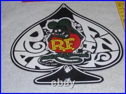 Vintage Ratfink Ace Of Spades 12 Porcelain Metal Gasoline & Oil Sign! Rat Fink