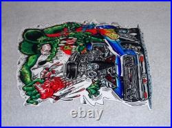 Vintage Ratfink Broken Heart? & Car Dr 12 Metal Rat Fink Ed Roth Gasoline Sign