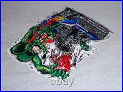 Vintage Ratfink Broken Heart? & Car Dr 12 Metal Rat Fink Ed Roth Gasoline Sign