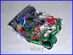 Vintage Ratfink Broken Heart? & Car Dr 12 Metal Rat Fink Ed Roth Gasoline Sign