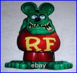 Vintage Ratfink Die-cut Rat Speed Shop 12 Metal Gasoline & Oil Sign Gas! Fink