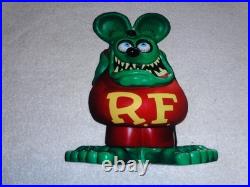 Vintage Ratfink Die-cut Rat Speed Shop 12 Metal Gasoline & Oil Sign Gas! Fink