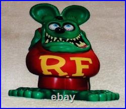 Vintage Ratfink Die-cut Rat Speed Shop 12 Metal Gasoline & Oil Sign Gas! Fink