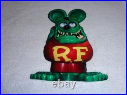 Vintage Ratfink Die-cut Rat Speed Shop 12 Metal Gasoline & Oil Sign Gas! Fink
