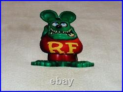 Vintage Ratfink Die-cut Rat Speed Shop 12 Metal Gasoline & Oil Sign Gas! Fink