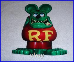 Vintage Ratfink Die-cut Rat Speed Shop 12 Metal Gasoline & Oil Sign Gas! Fink
