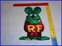 Vintage Ratfink Die-cut Rat Speed Shop 12 Metal Gasoline & Oil Sign Gas! Fink