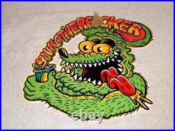 Vintage Ratfink Drinks Soda Can & You Mother Metal Ed Roth Gas Oil Rat Fink Sign