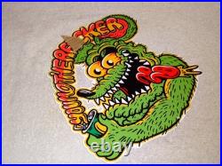 Vintage Ratfink Drinks Soda Can & You Mother Metal Ed Roth Gas Oil Rat Fink Sign