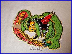 Vintage Ratfink Drinks Soda Can & You Mother Metal Ed Roth Gas Oil Rat Fink Sign