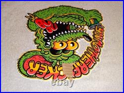 Vintage Ratfink Drinks Soda Can & You Mother Metal Ed Roth Gas Oil Rat Fink Sign