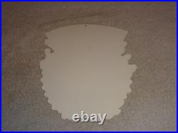 Vintage Ratfink Praying Fink Green Smoking 1' Enamel Metal Gasoline Oil Rat Sign