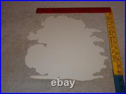 Vintage Ratfink Rides Motorcycle 12 Porcelain Metal Rat Fink Gasoline Oil Sign