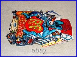 Vintage Ratfink Your House My Garage Porcelain Metal Rat Fink Gasoline Oil Sign
