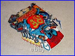 Vintage Ratfink Your House My Garage Porcelain Metal Rat Fink Gasoline Oil Sign