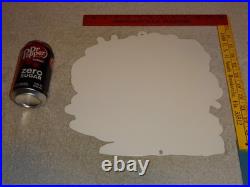 Vintage Ratfink +ford Shelby Cobra Car & Snake Metal Rat Fink Gasoline Oil Sign