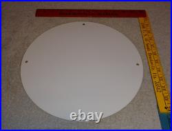 Vintage Red Crown Gasoline 11 3/4 Porcelain Metal Standard Oil Pump Plate Sign
