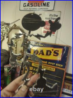 Vintage Reddy Kilowatt Electric Power Company Porcelain Metal Sign Rare