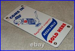 Vintage Regal Pale Beer Sold Here Regalbird 7 Porcelain Metal Gasoline Oil Sign