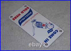 Vintage Regal Pale Beer Sold Here Regalbird 7 Porcelain Metal Gasoline Oil Sign