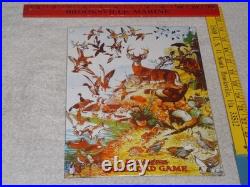 Vintage Remington Game Load Pheasant Turkey 12 Porcelain Metal Gun Hunting Sign