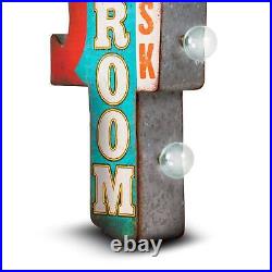 Vintage Retro GAME ROOM Sign Double-Sided 3-D Old-Fashioned LED Lighted Marquee