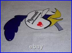 Vintage Road Runner Dodge Plymouth Performance 13 Metal Gas Oil Sign Roadrunner