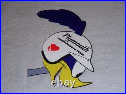Vintage Road Runner Dodge Plymouth Performance 13 Metal Gas Oil Sign Roadrunner