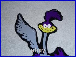 Vintage Road Runner Mopar Plymouth Bird 12 Metal Looney Tunes Roadrunner Sign