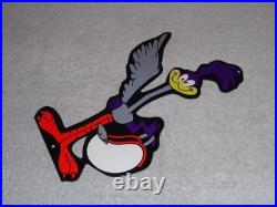 Vintage Road Runner Mopar Plymouth Bird 12 Metal Looney Tunes Roadrunner Sign