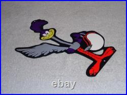 Vintage Road Runner Mopar Plymouth Bird 12 Metal Looney Tunes Roadrunner Sign