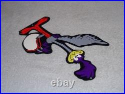 Vintage Road Runner Mopar Plymouth Bird 12 Metal Looney Tunes Roadrunner Sign
