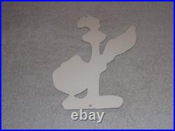 Vintage Road Runner Mopar Plymouth Bird 12 Metal Looney Tunes Roadrunner Sign