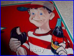 Vintage Royal Crown Cola +moon Pie 15 Die-cut Metal Coca Soda Gasoline Oil Sign