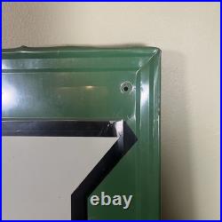 Vintage S&H Green Stamps Metal Embossed Stout Sign #3 47x58.5 OG 1950's RARE